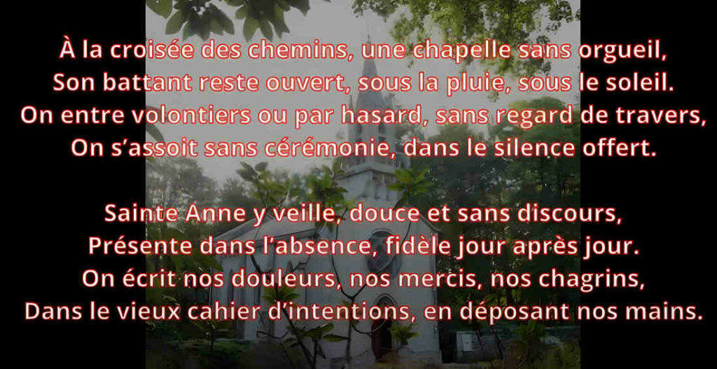 chant ste anne bois